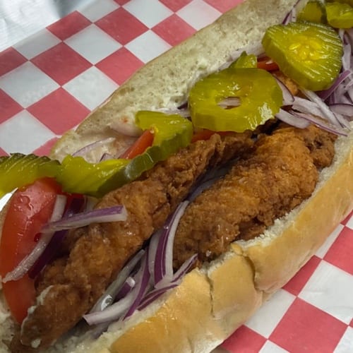 Small Breaded Chicken Breast Sub 12".