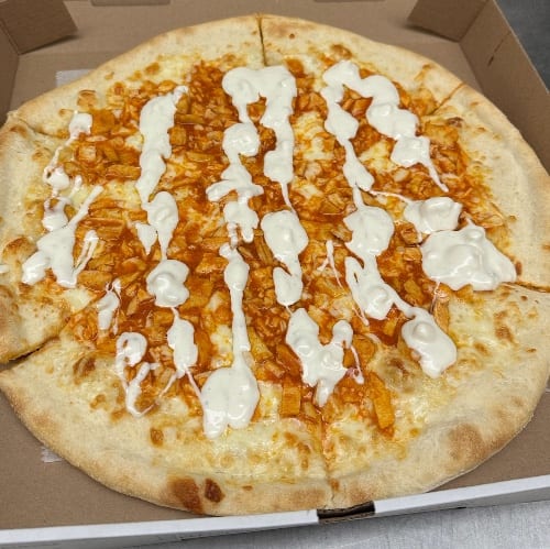 Buffalo Chicken Pizza.