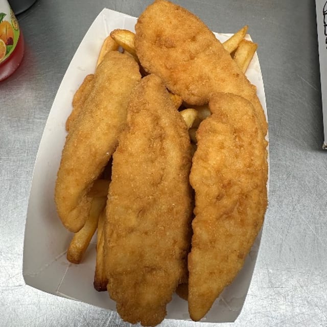 Chicken Fingers with Fries.