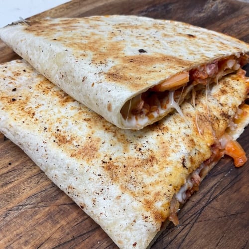 Ground Beef Quesadilla.