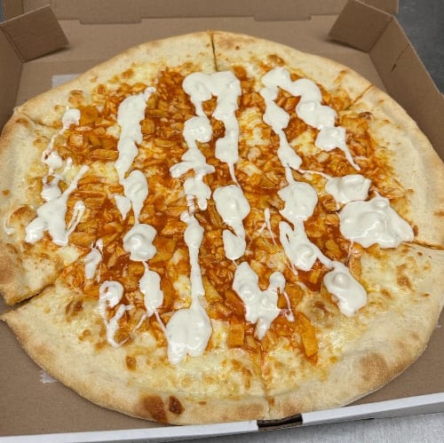 Buffalo Chicken Pizza.