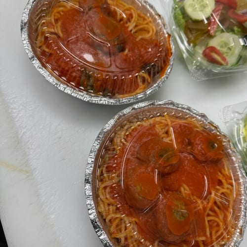 Spaghetti with Tomato Sauce.