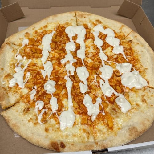 Buffalo Chicken Pizza.