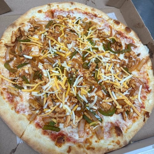 Chicken Fajita Pizza.