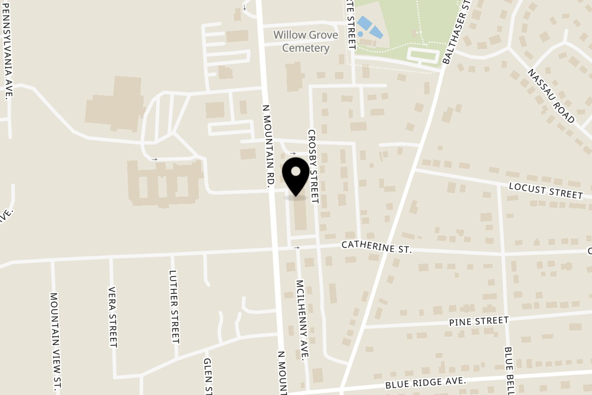 Map showing the location of Giovanni's Pizza Linglestown on 1027 North Mountain Road in Harrisburg